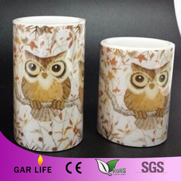 Fashion Remote Control Owl Led Candle