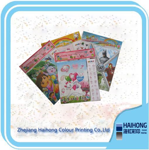 Rurality scenery Child book OEM printing service with clearly coloring pictures