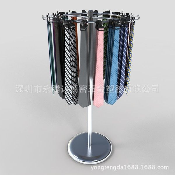 Metal tie display stand