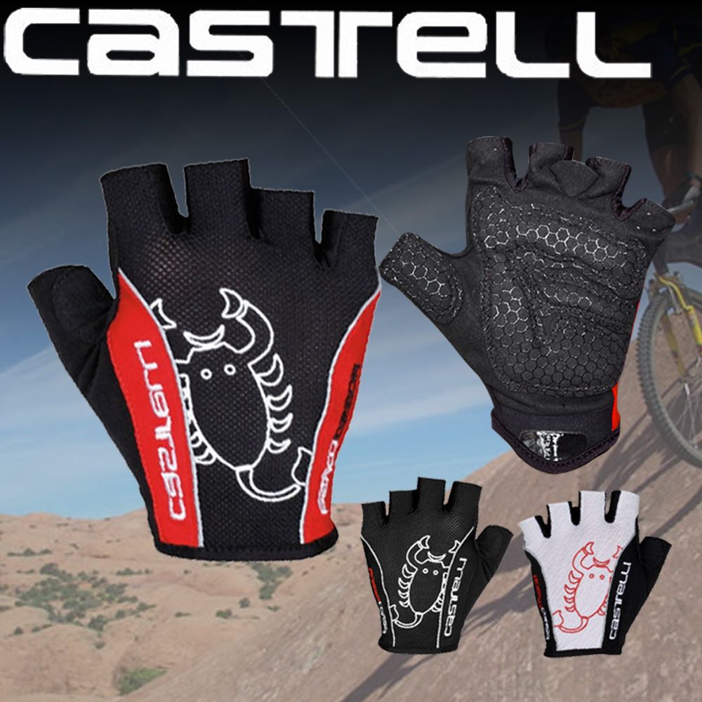 castelli fingerless cycling gloves