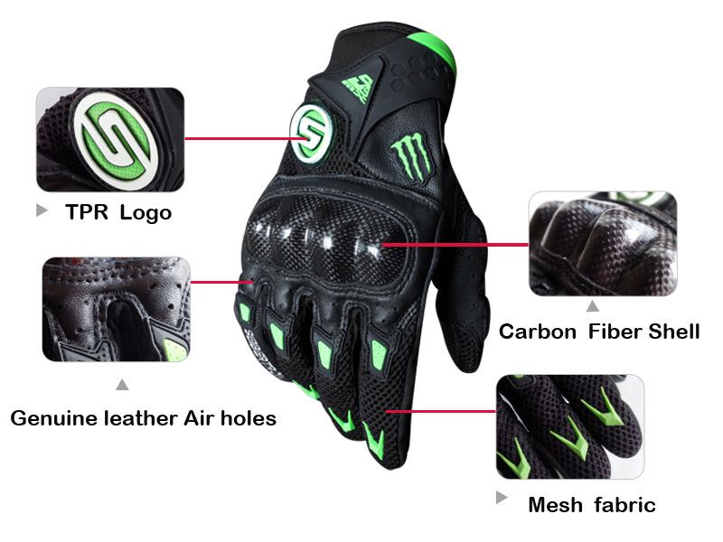 Seibertron M10 Monster SMX-2 Motorcycle gloves Carbon Fiber Motocross Gloves