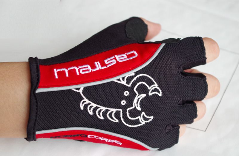 castelli fingerless cycling gloves