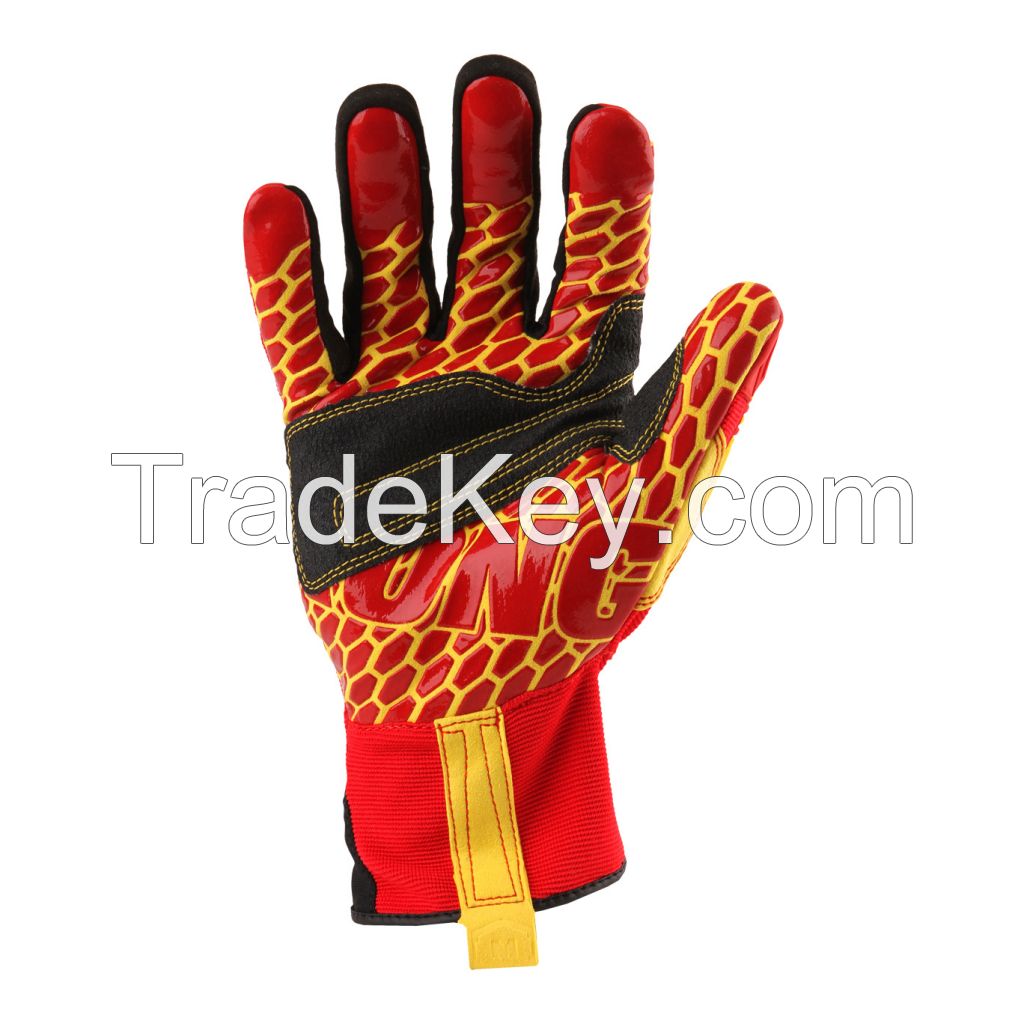 Ironclad Kong Krc5 Rigger Grip Cut 5 High Visibility Safety Gloves Impact Gloves Protection Gloves Durable Working Gloves