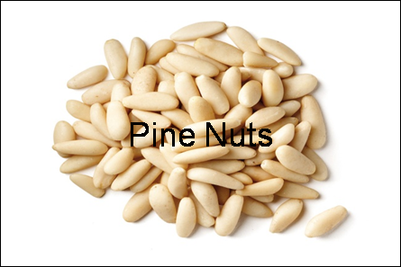 Walnuts and pine nuts