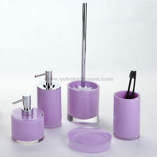 purple bathroom accessories sets 