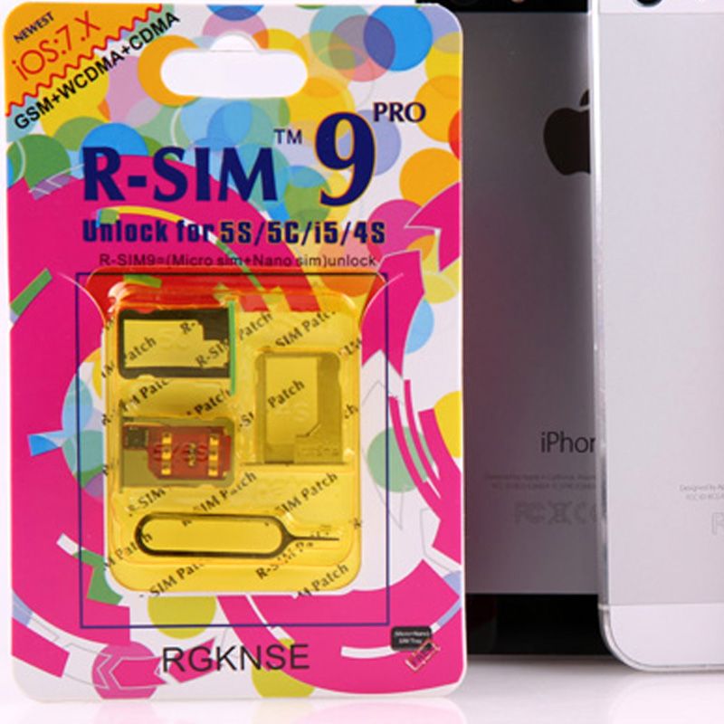 R-SIM mini Unlock  iPhone 5,5C,5S,4S  sim card rsim mini gold RGKNSE