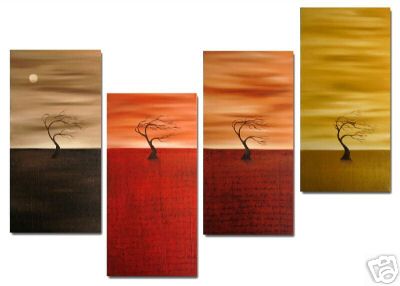 Modern oil painting tree paintings