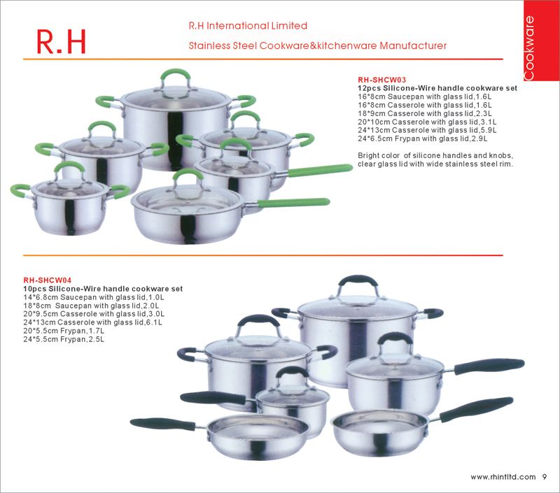 Stainless steel cookware set