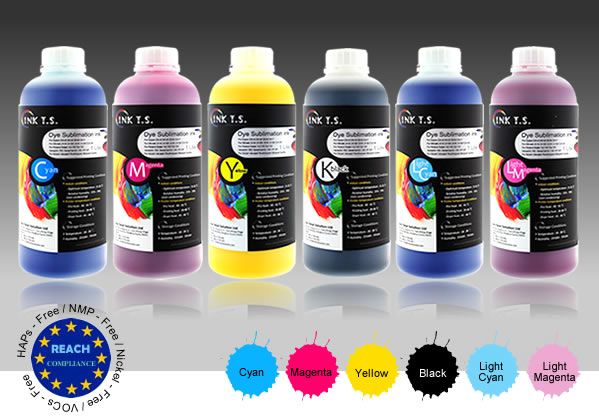 Water Based Sublimation Ink for or Direct printing & Heat Transfer printing ( Ink Total Solution)