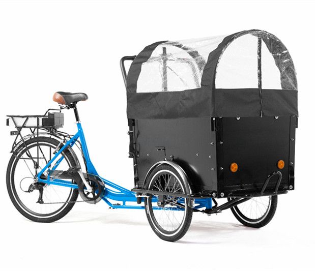 Electric Cargo Trikes tricycle pedicab electric trike with rain cover