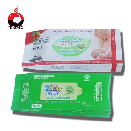 Newly design 60pcs wet wipe bag