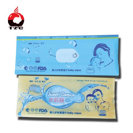 Newly design 60pcs wet wipe bag