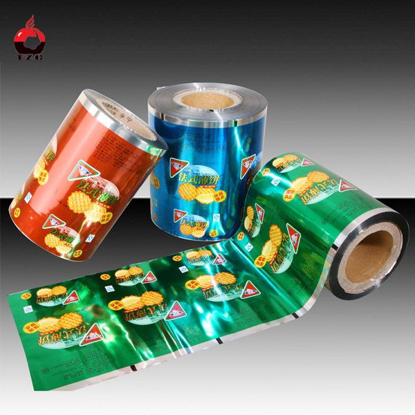 food plastic packaging roll film with printings