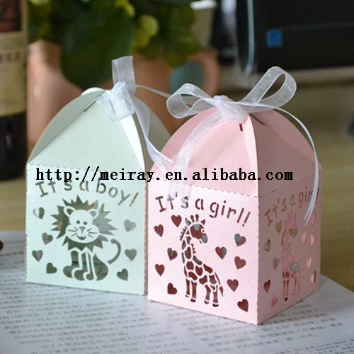2014 Personalized Wedding Souvenirs 300 pieces/lot 250g Pearl Paper "Filigree" Wedding Favor Box With Free Organza Ribbon