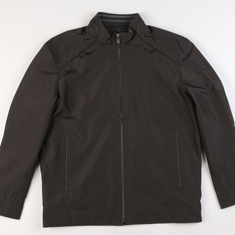Men's Outwear-Anilutum Brand Spring and Winter 100%Mulberry Silk Jacket-No.U221104