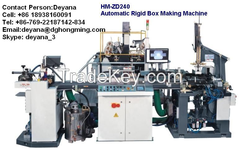 HM-ZD240 Automatic Paper Set-up Box Making Machine