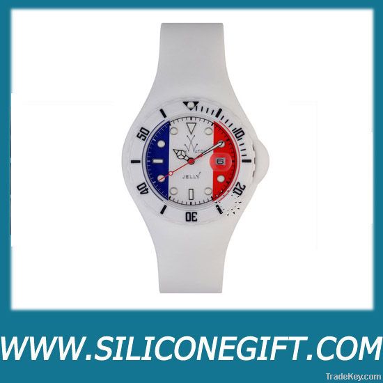 Silicone Iceeful Watch , World Cup Colorful Watch