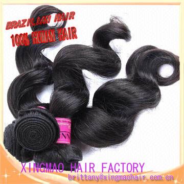 Factory price AAAAAA grade loose wave Brazilian virgin hair weave