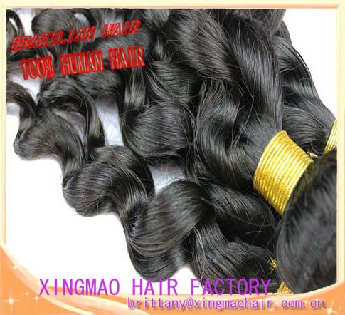 Factory price AAAAAA grade loose wave Brazilian virgin hair weave