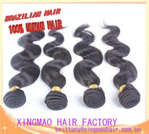 wholesale 5A grade Brazilian body wave virgin hair extension