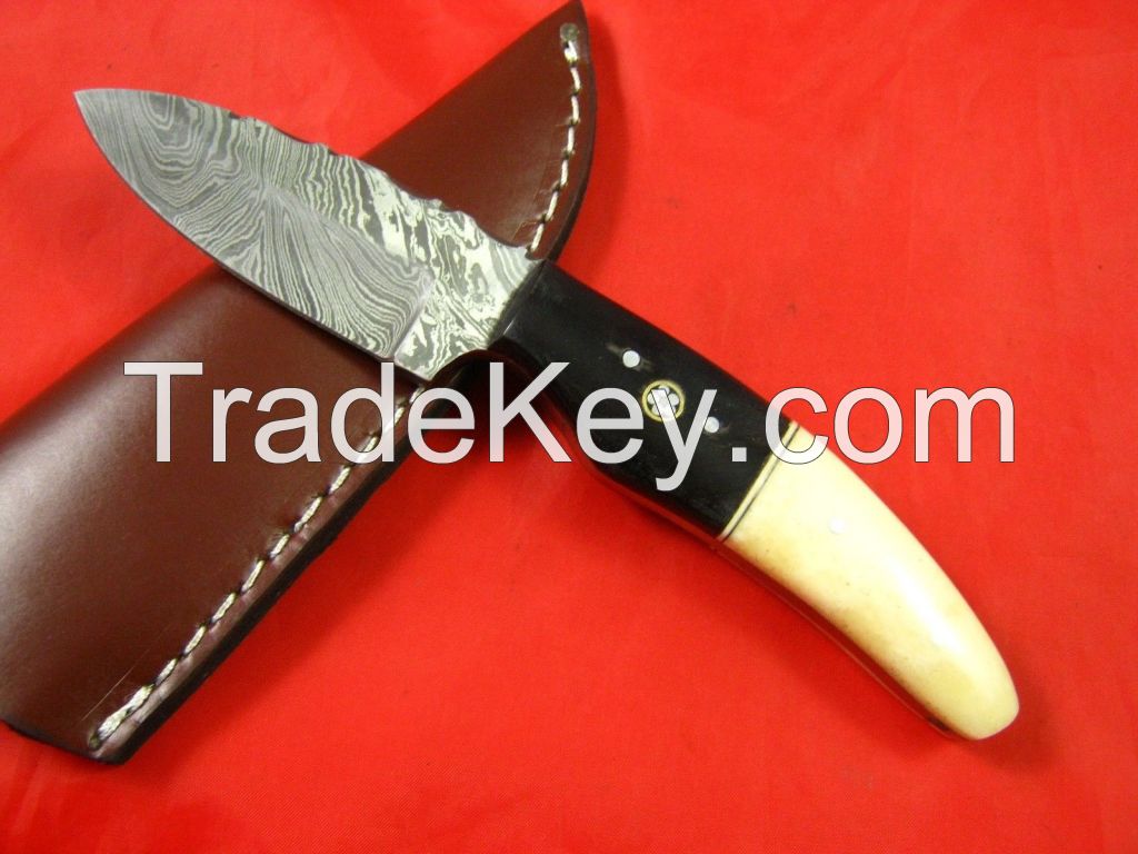 Custom Handmade Damascus Hunting Knife