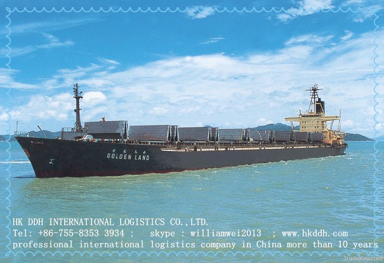 sea freight and logistics service ningbo to india