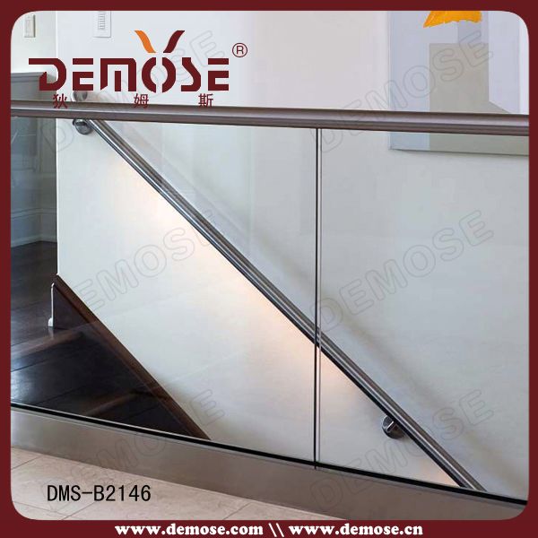 stainless steel glass railing steel handrail profile balustrade(DMS-B2146)