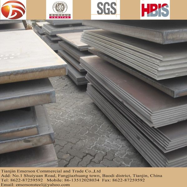 mild steel plate grade a  large on stock for construction