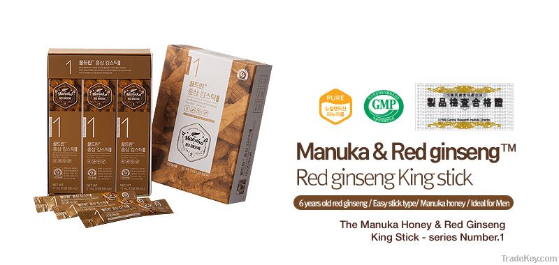 Manuka Honey blended with Korean Red Ginseng - King stick  (5Sticks)