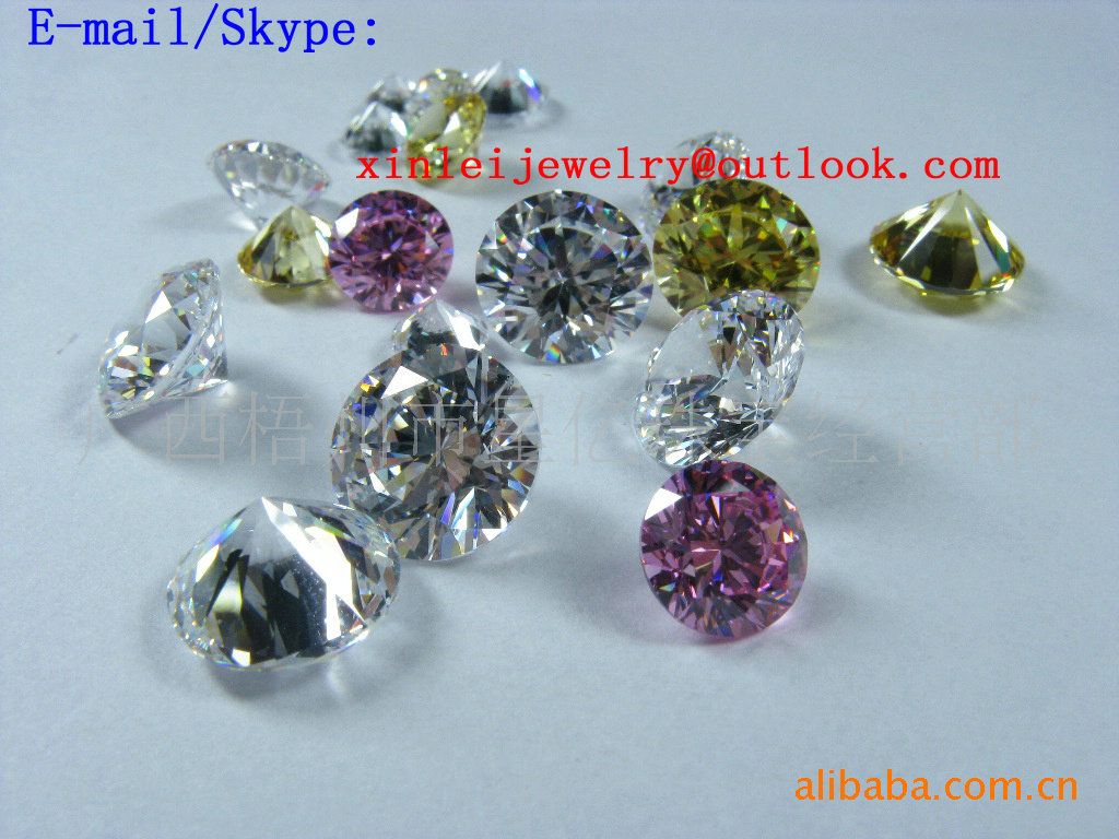 Cubic Zirconia Material and Rough Gemstone CZ Rough Gems Cubic Zircon Loose Gemstone