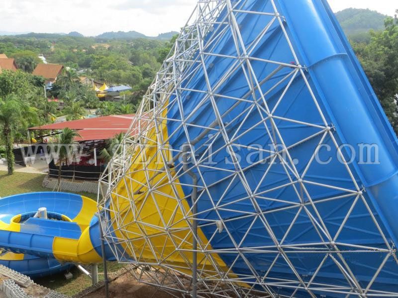 water park equipment fiberglass water slide