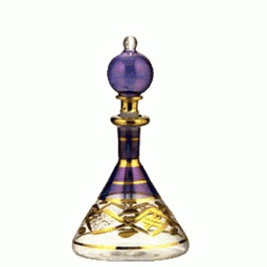 Blown glass Egyptian perfume bottles