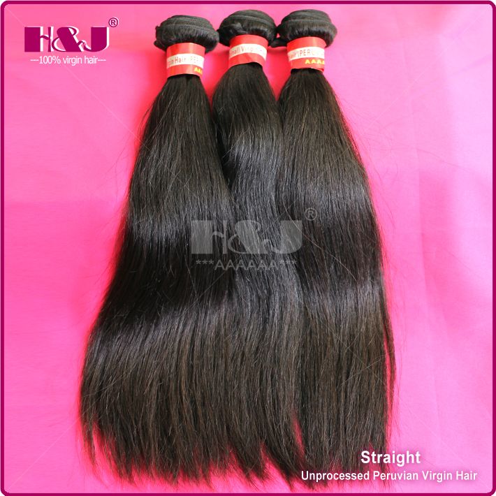 cheap wholesale price H&J  best sales unprocessed peruvian virgin hair 