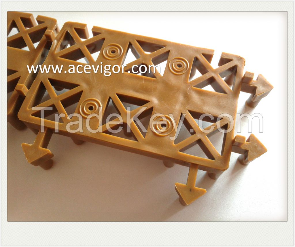 Interlock plastic base/decking board for indoor or outdoor WPC/flooring/decking tile, various colors are available