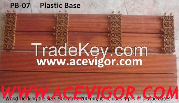 Interlocking plastic pad/decking board for indoor or outdoor WPC/flooring/DIY tile