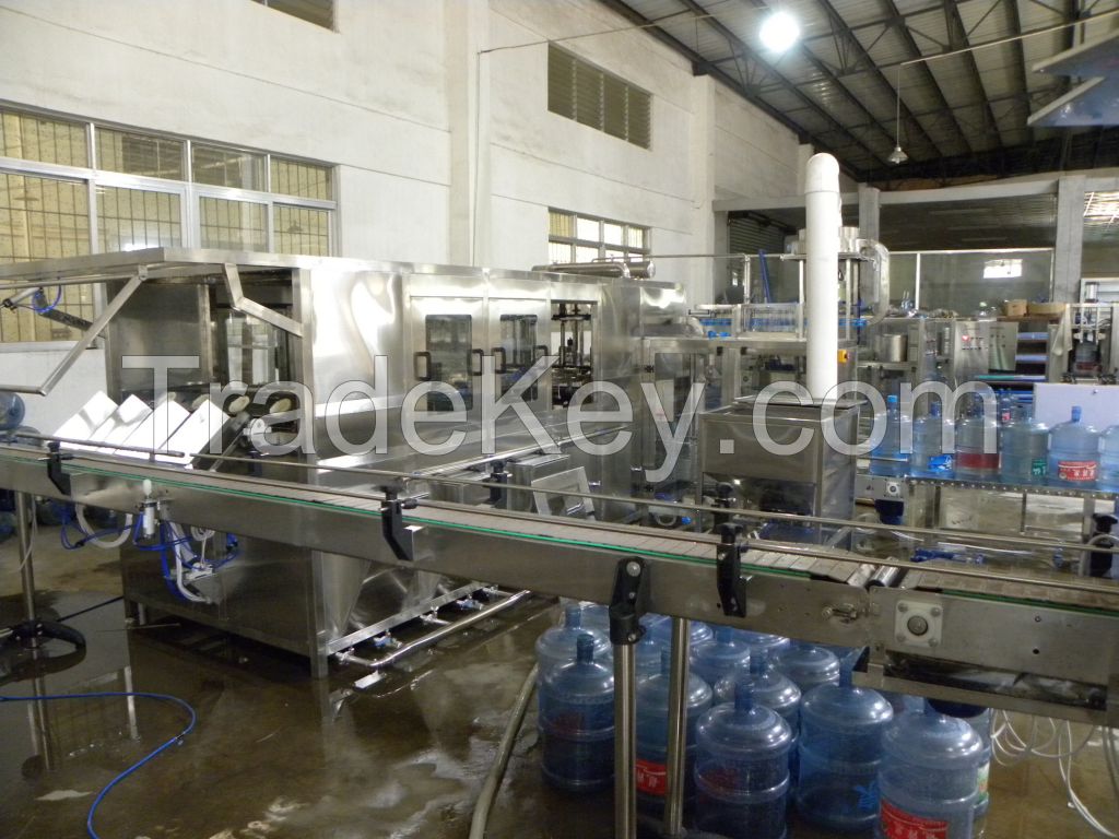 Automatic 500bph 5gallon Barrel Water Filling Production Line