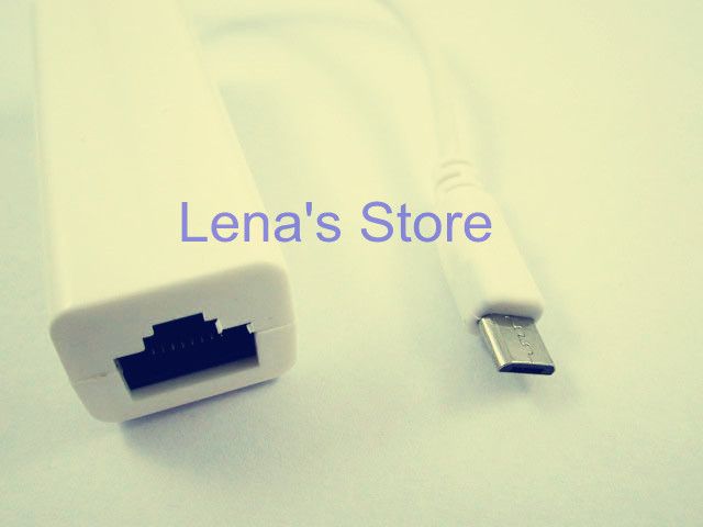 White Long 15cm 10M/100M Micro USB To RJ45 LAN Ethernet Network Adapter cable For Tablet PC(Android)
