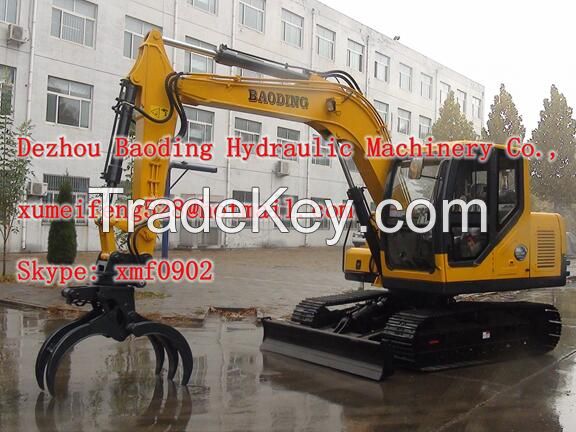 Hot sale crawler timber grab BD90 wood loader