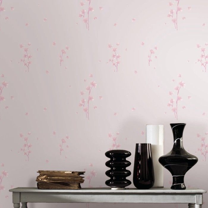 Exquisite Romantic Flower PVC Printed Wallpaper