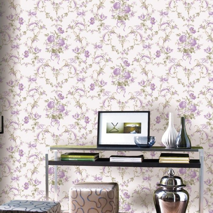 Elegant floral Design country style non-woven Wallpaper/wallcovering for decoration