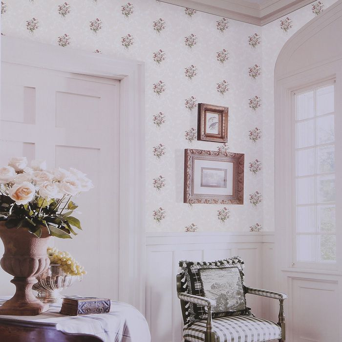 Elegant floral Design country style non-woven Wallpaper/wallcovering for decoration