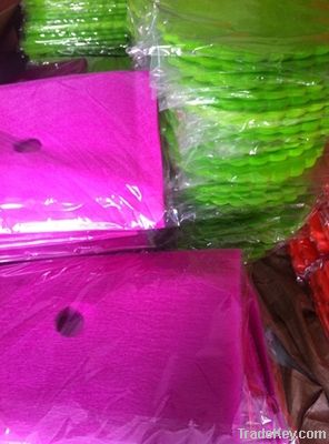 PET nonwoven sheet for flower wrapping