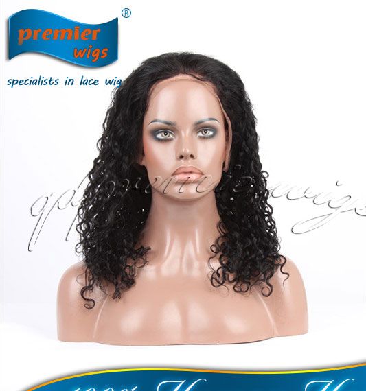 Premier hair 100% Indian remy human hair silk base top  full lace wig with baby hair for black women 