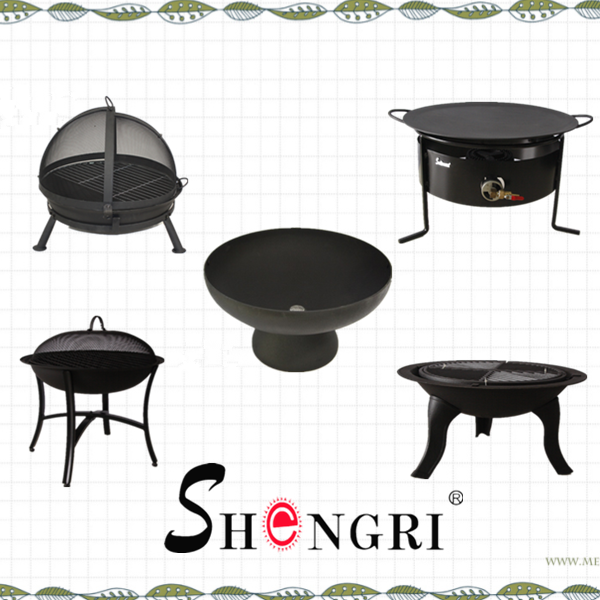 backyard charcoal cast iron fire pit grill