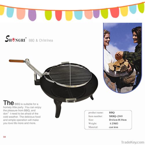 cast iron garden BBQ Grill