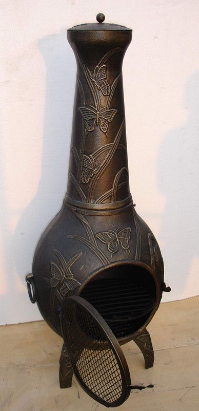 Chimeneas With Butterfly Design