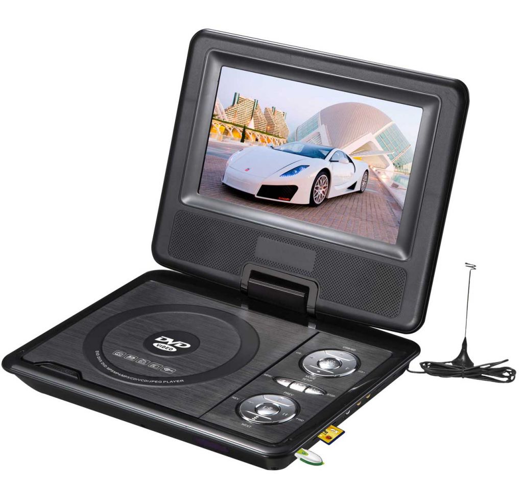 Multi-function 7'' Portable DVD player 