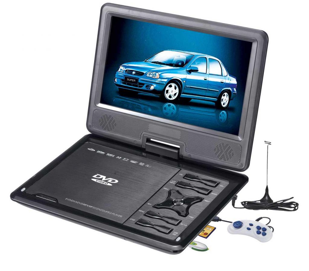 High Resolution Pocket  DVD player with TV FM USB SD