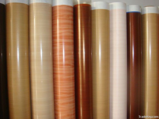 PVC Vacuum Press Membrane Woodgrain Color