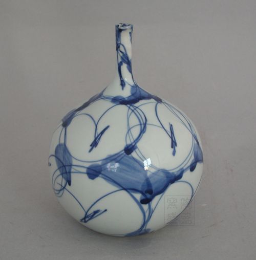 Elegant Blue and White Porcelain Vase